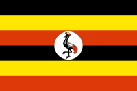Die Flagge Ugandas
