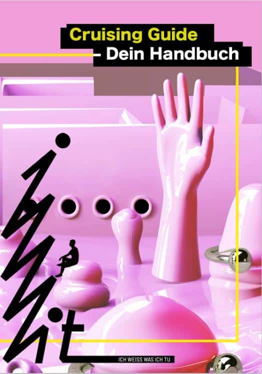 Cover der IWWIT-Broschüre „Cruising Guide“ mit Informationen zu Safer Sex und Verhalten beim Cruising