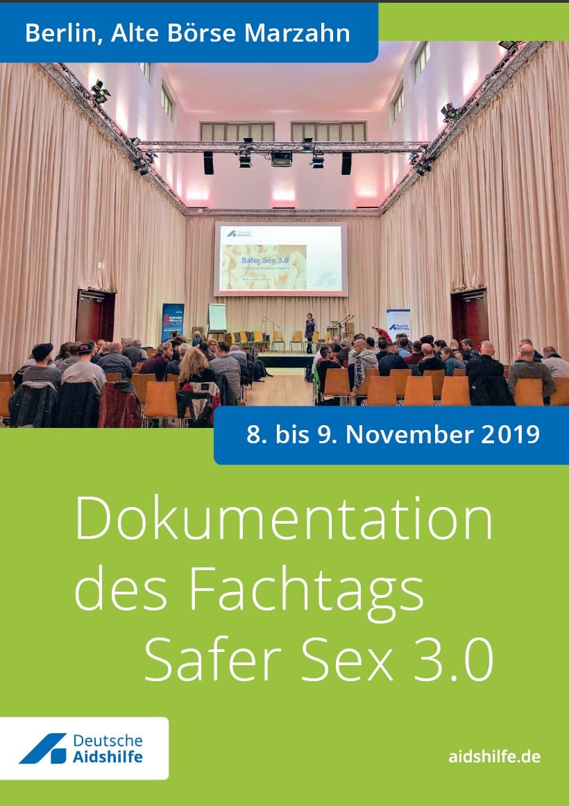 Cover der Dokumentation zum Fachtag „Safer Sex 3.0“ der Deutschen Aidshilfe