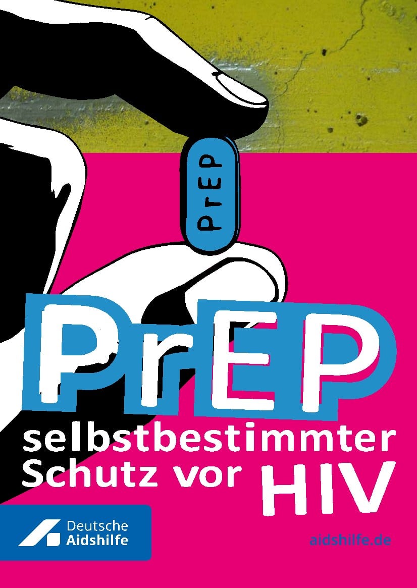 Cover der PrEP-Broschüre „Selbstbestimmter Schutz vor HIV“ zur HIV-Prävention