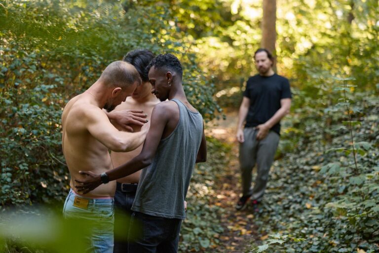 In the forest with men who cruise because Grindr annoys them