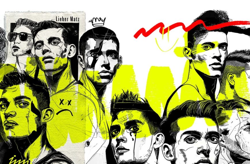 A graphic of different characters